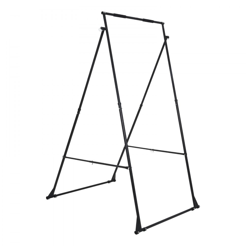 VEVOR Yoga Stand Frame, Max 200 kg Load Swing Stand, Triangular Structure Yoga Aerial Rig, Aerial Silk Stands with EVA Foam, 4-Level Horizontal & 6-Level Vertical Adjustment, Multi-Functional