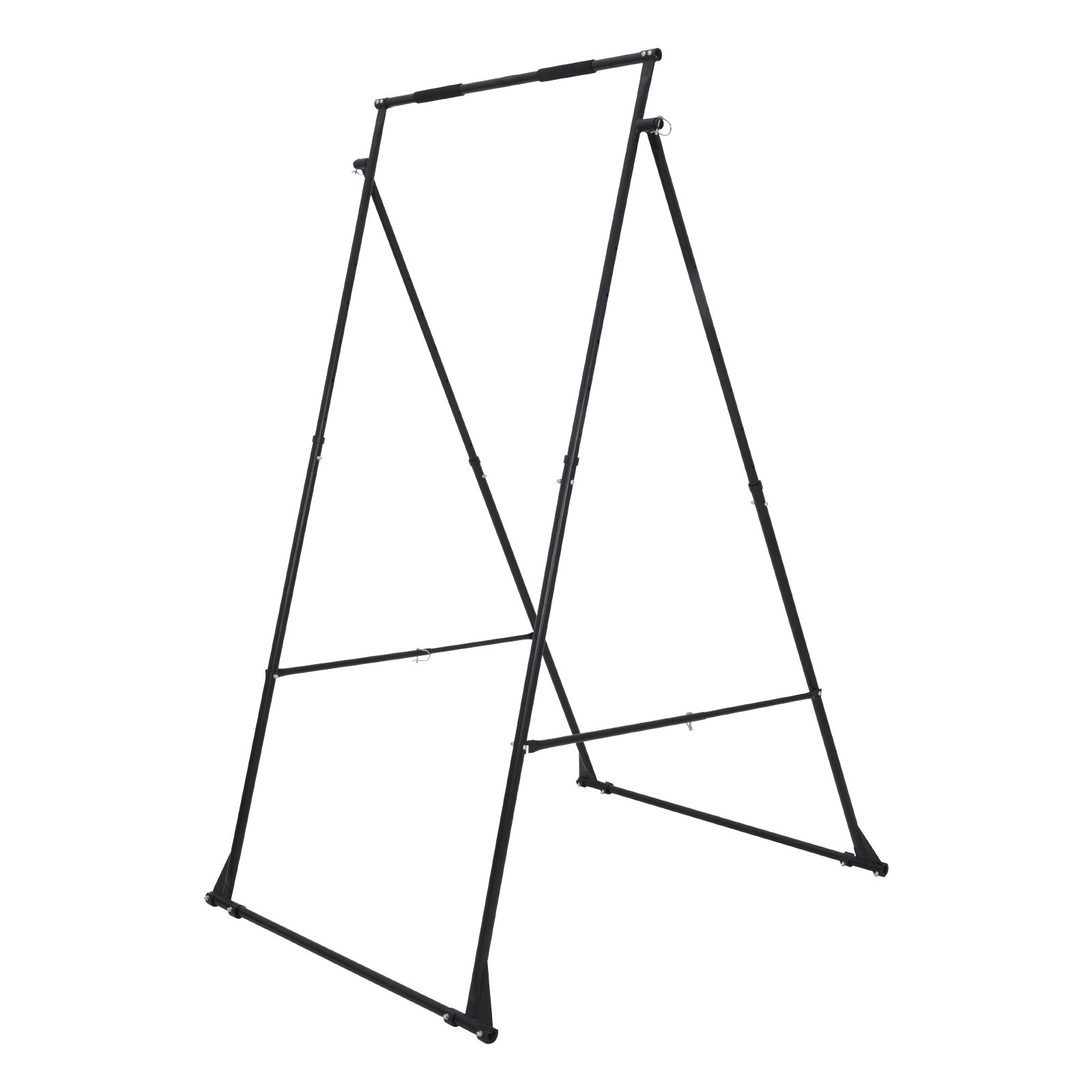 VEVOR Yoga Stand Frame, Max 200 kg Load Swing Stand, Triangular Structure Yoga Aerial Rig, Aerial Silk Stands with EVA Foam, 4-Level Horizontal & 6-Level Vertical Adjustment, Multi-Functional