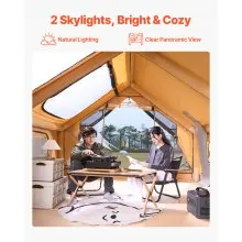 Inflatable Tent for Camping 5-8 Person Glamping Tent with Pump Easy Set up
