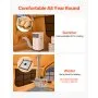 VEVOR Inflatable Tents for Camping, 8-12 Person Easy Setup Blow up Tent with Hand Pump, 4 Season Luxury Glamping Tent with 2 Skylights, Canopy, Stove Jack, 2 Doors & Mesh Windows (Include Storage Bag)
