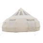 VEVOR Canvas Bell Tent, 4 Seasons 5 m Yurt Tent for Camping with Stove Jack, Poly-Cotton Canvas, Breathable Holds up to 12 People with Rain Cover, for Family Camping Glamping Outdoor Hunting Party