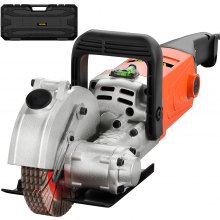 VEVOR Electric Wall Chaser Groove Cutting Machine Depth 35mm Wall Slotting 5pcs Blades Width 33mm, Wall slotting machine 7500RPM Wall Cutting Machine ?125 mm