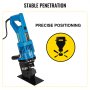 VEVOR hydraulic hole puncher showcasing precise positioning and stable penetration.