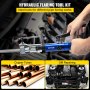 VEVOR Hydraulic Flaring Tool Kit, 45° Double Flaring Tool, Brake Repair Brake Flaring Tools for 1/4" -3/8", Brake Flare Tool with Tube Cutter and Deburrer, Tube Flaring Tools for Copper Lines