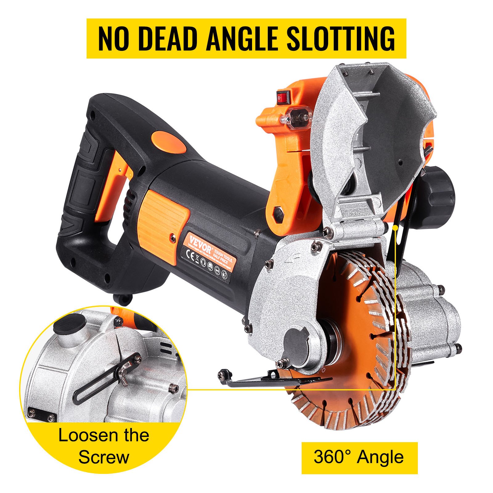 42mm Electric Wall Chaser Groove Cutting Machine Wall slotting machine 4800W