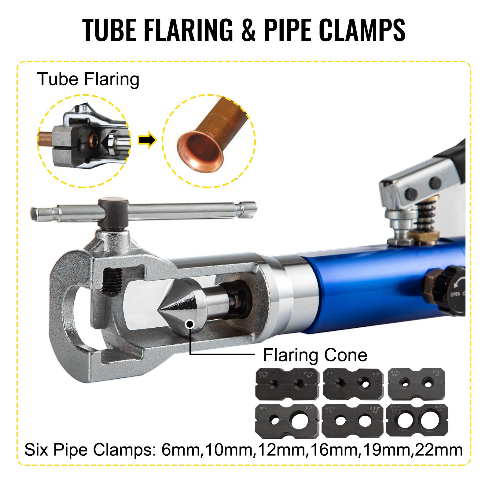 WK-400 Universal Hydraulic Expander & Flaring Tool Brake Pipe Fuel Line Kit