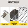 VEVOR Hydraulic Hole Punching Machine, 6 Ton Manual Hole Digger Punch, Portable Metal Hole Digger Hydraulic Punch Kit with 5 Punch Dies 0.63 to 0.98 Inch for Iron Stainless Steel Aluminum Plates