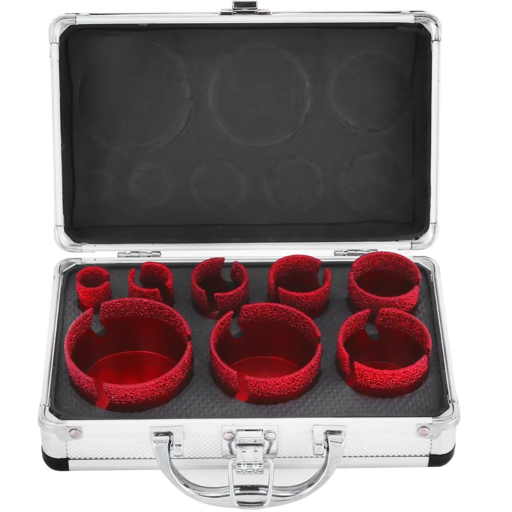 VEVOR Diamond Drill Bit 20-68MM Hole Saw Core Drill Bits Cutter Tools Set for Tile/Ceramic/Marble/Porcelain Cutting