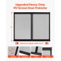 RV Screen Door Protector 24.5 x 20 inch Door Grille Easy to Install Disassemble
