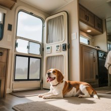 RV Screen Door Protector 24.5 x 20 inch Door Grille Easy to Install Disassemble