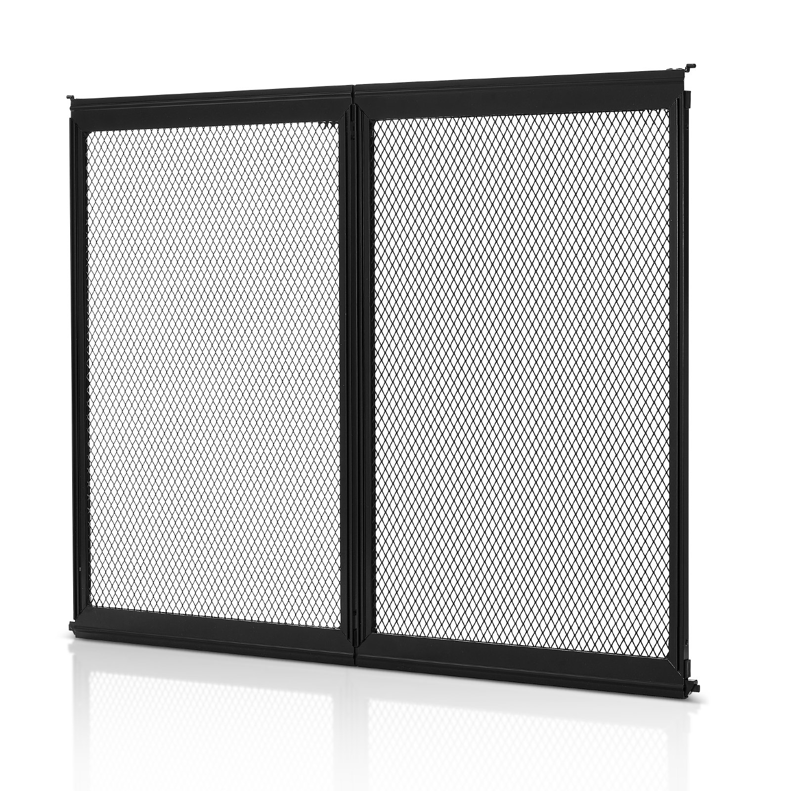 VEVOR RV Screen Door Protector,  622.3 x 508 mm Door Grille, Easy to Install and Disassemble, Reinforced Breathable Protective Mesh, Aluminum Alloy Camper RV Entry Protector for Pet Protection, Black