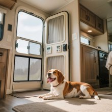 RV Screen Door Protector 26.5 x 20 inch Door Grille Easy to Install Disassemble