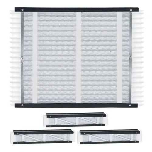 VEVOR 20 x 25 x 4 Furnace Filter, MERV 11 HVAC Ac Filters,12-Month Electrostatic Pleated Air Conditioner Filters, 4-Pack (Actual Size: 20.47 x 25.20 x 3.98 Inch) for Capturing Dust, Smog, Pet Dander