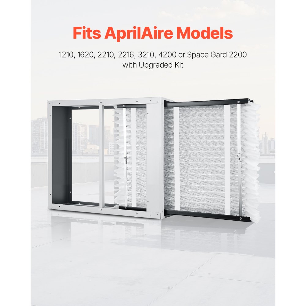 VEVOR 20 x 25 x 4 Furnace Filter, MERV 13 HVAC Ac Filters,12-Month Electrostatic Pleated Air Conditioner Filters, 4-Pack (Actual Size: 20.47 x 25.20 x 3.98 Inch) for Capturing Dust, Smog, Pet Dander