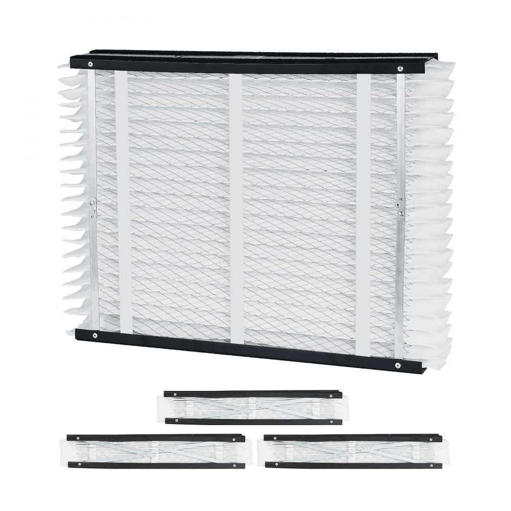 VEVOR 20 x 25 x 4 Furnace Filter, MERV 13 HVAC Ac Filters,12-Month Electrostatic Pleated Air Conditioner Filters, 4-Pack (Actual Size: 20.47 x 25.20 x 3.98 Inch) for Capturing Dust, Smog, Pet Dander
