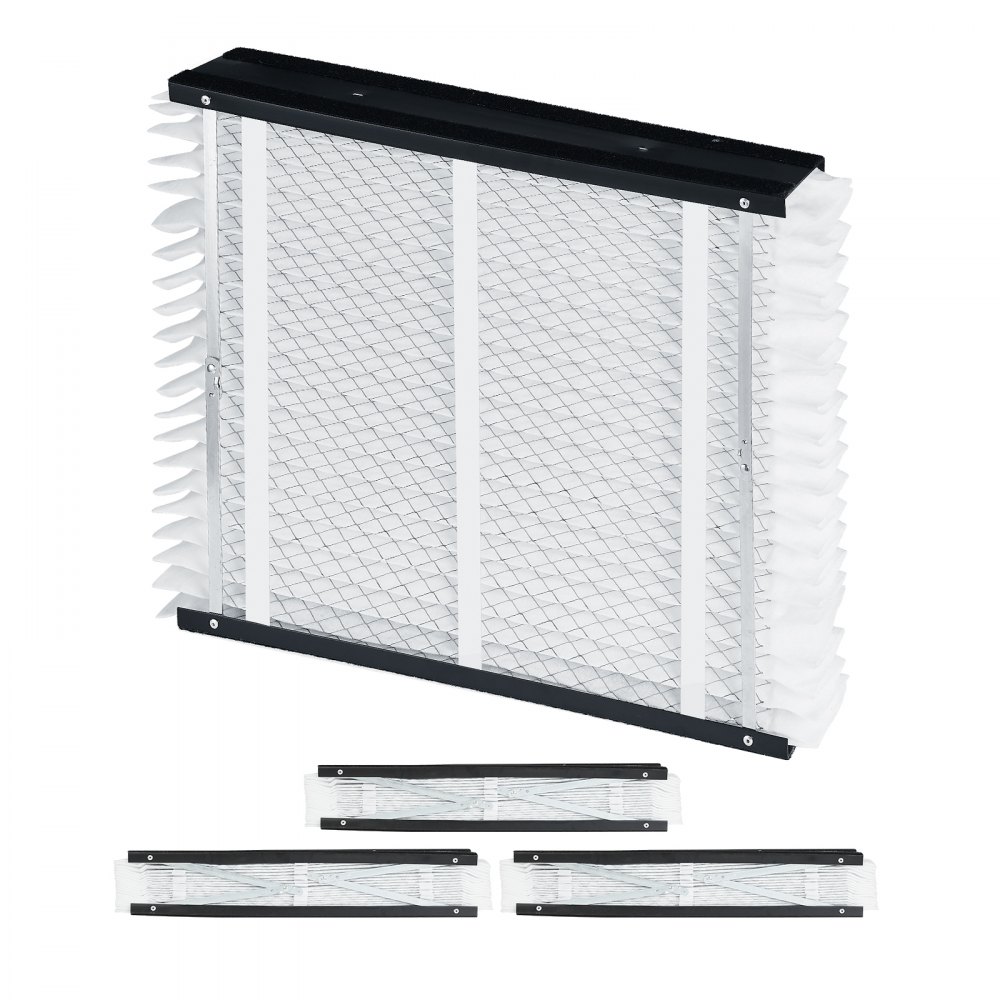 VEVOR 20 x 25 x 4 Furnace Filter, MERV 13 HVAC Ac Filters,12-Month Electrostatic Pleated Air Conditioner Filters, 4-Pack (Actual Size: 20.47 x 25.20 x 3.98 Inch) for Capturing Dust, Smog, Pet Dander