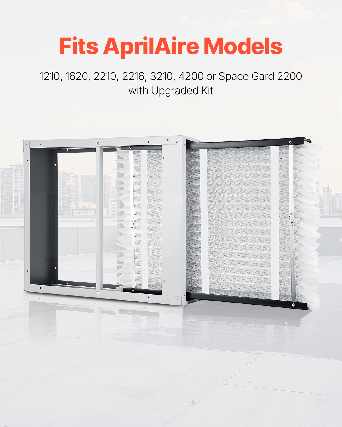 VEVOR 20 x 25 x 4 Furnace Filter, MERV 13 HVAC Ac Filters,12-Month Electrostatic Pleated Air Conditioner Filters, 4-Pack (Actual Size: 20.47 x 25.20 x 3.98 Inch) for Capturing Dust, Smog, Pet Dander