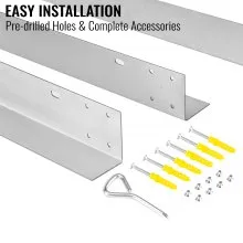 VEVOR Outdoor Finishing Frame, 12.2 x 18 Inch Frame Finishing, Stainless Steel Outdoor BBQ Frame for Double Side Burner, Grill Finishing Frame, Suitable for Outdoor Kitchen and BBQ Island