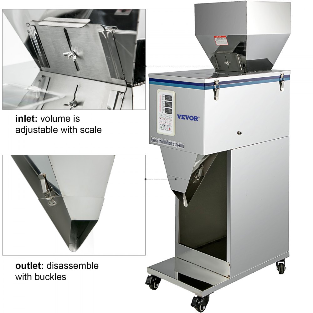 VEVOR 10~999g Automatic Powder Racking&Filling Machine for Grain/Seed Filler
