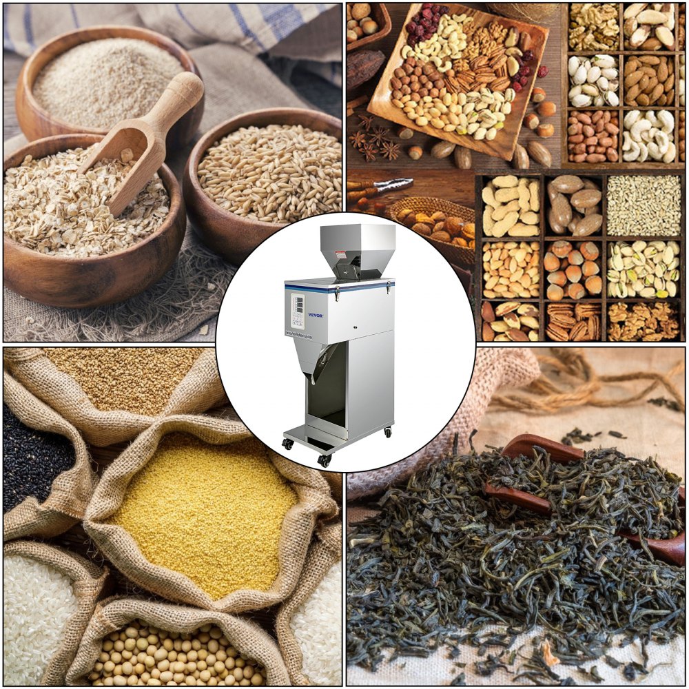 VEVOR 10~999g Automatic Powder Racking&Filling Machine for Grain/Seed Filler