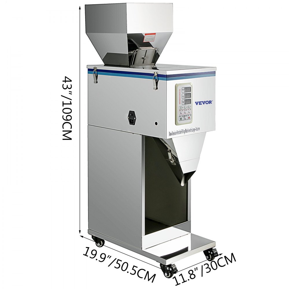 VEVOR 10~999g Automatic Powder Racking&Filling Machine for Grain/Seed Filler