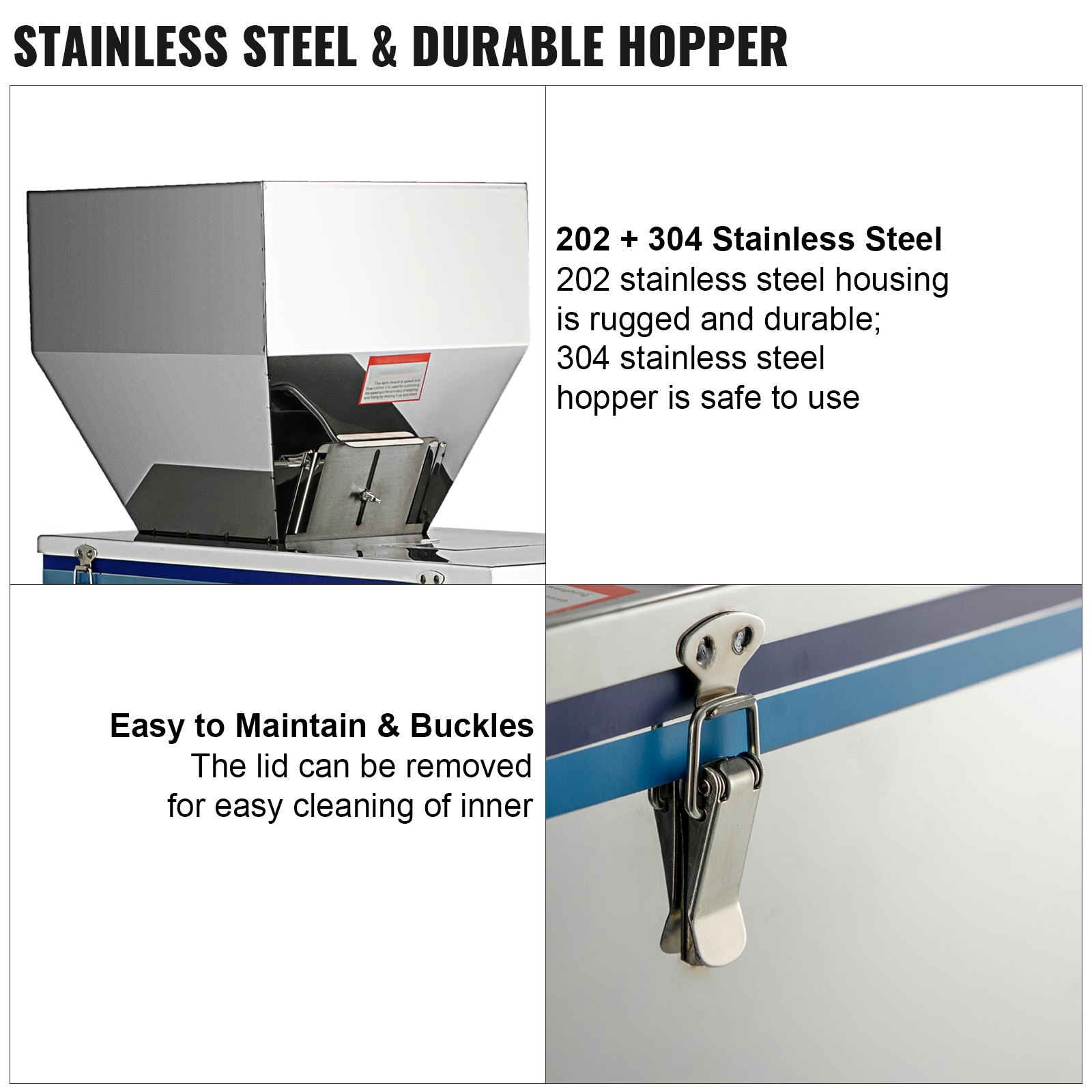 VEVOR 10~999g Automatic Powder Racking&Filling Machine for Grain/Seed Filler