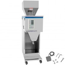 Máquina de enchimento de pó VEVOR 20-5000g Subpacote de partículas de pó Máquina automática de enchimento de pó 5-25kg Função de pesagem e enchimento de funil