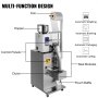 VEVOR Powder Packing Machine 1-200 g Powder Filling Machine, Full Automatic Particle Filling Machine 18 cm Film Width, Weighing Filling Machine 8-12 bag/min, Powder Weighing Machine for Industries