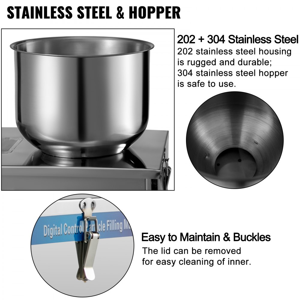 VEVOR Automatic Powder Filling Machine Weighing Filling Tool 100g Powder Filler