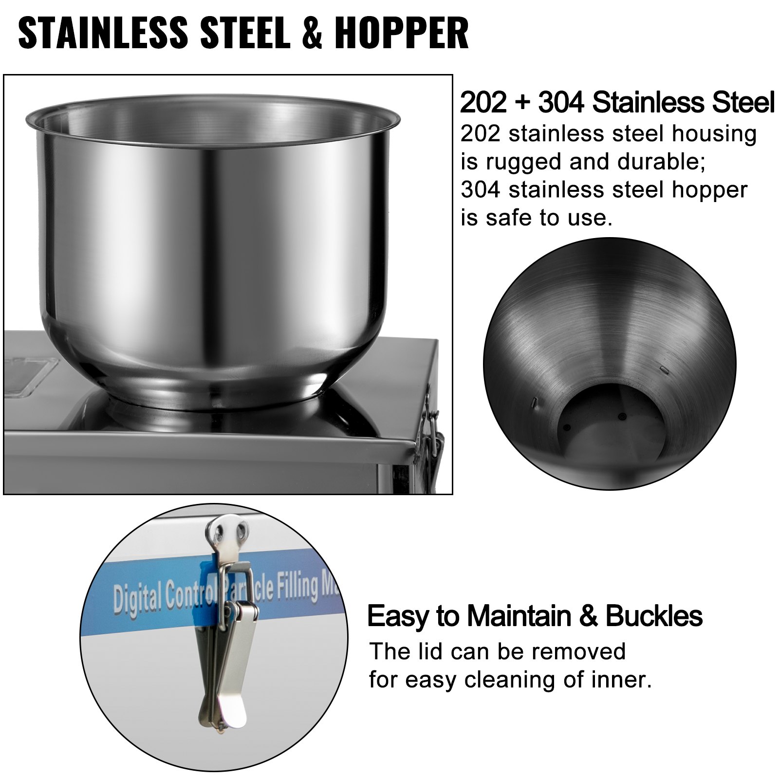 VEVOR Automatic Powder Filling Machine Weighing Filling Tool 100g Powder Filler