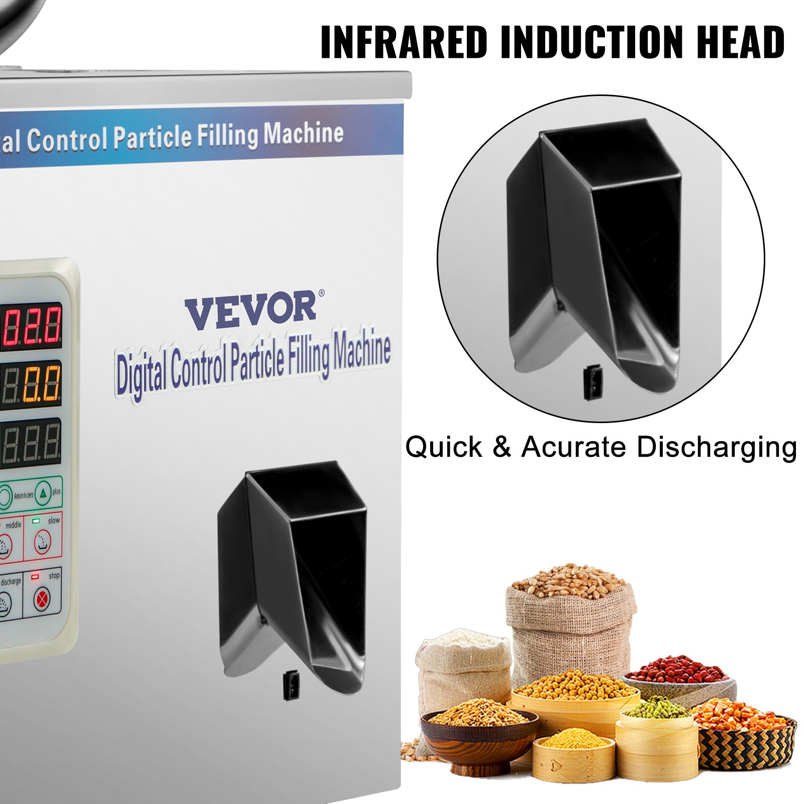 VEVOR Automatic Powder Filling Machine Weighing Filling Tool 100g Powder Filler