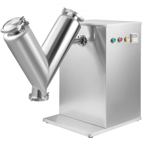 VEVOR VH-8 Powder Mixer Machine, V Type Powder Mixer Max. Work Capacity 3.2L, Pharmaceutical Powder Mixer 8L Barrel Capacity, V Blender, for Tea Herbs Beans