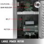 Máquina mezcladora de polvo VEVOR VH-8, mezcladora de polvo tipo V Máx. Capacidad de Trabajo 3.2L, Mezclador de Polvo Farmacéutico Capacidad de Barril de 8L, Licuadora en V, para Té, Hierbas y Frijoles
