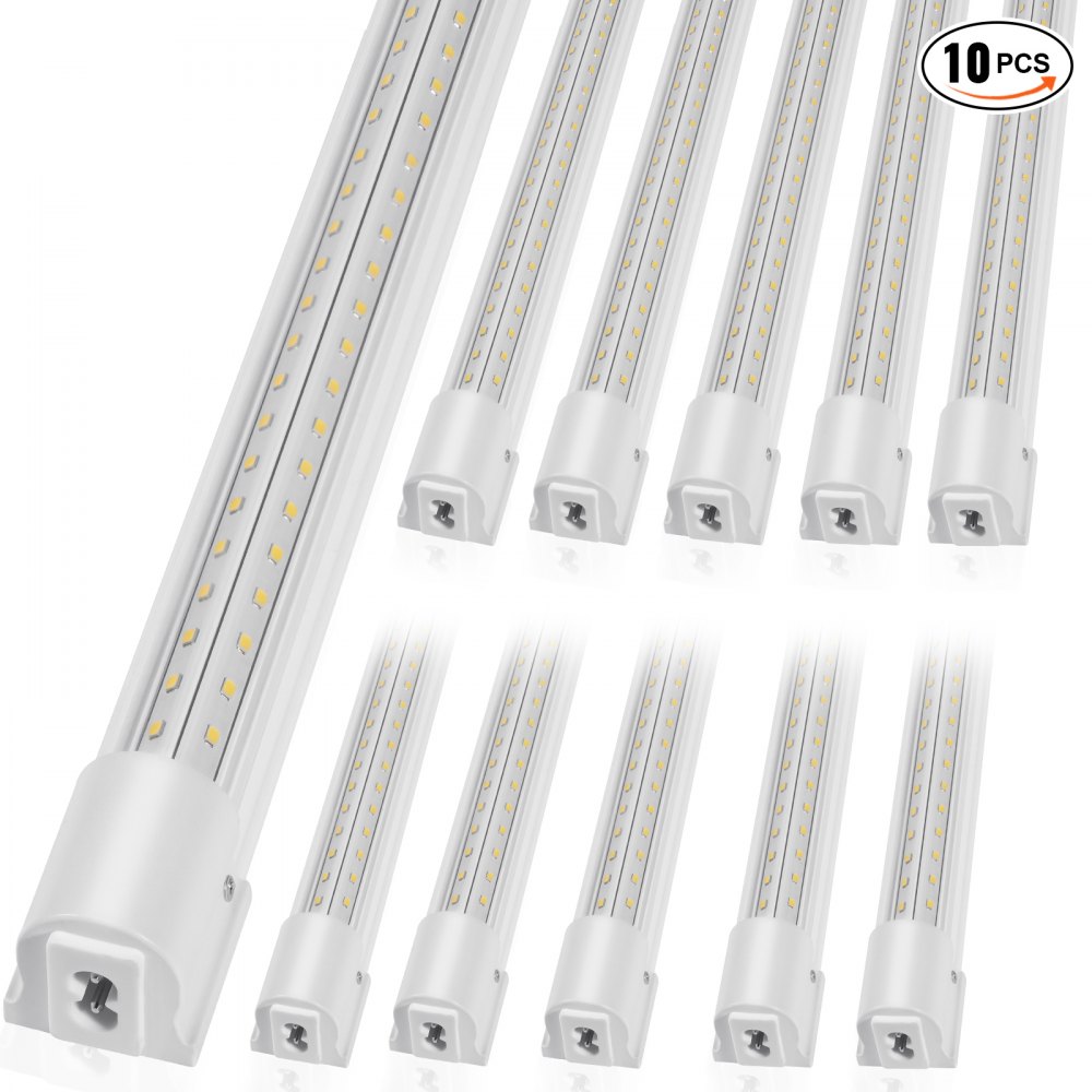 VEVOR 10 Pack LED Shop Light, for Garage Warehouse Home Workkshop and Office - 4 FT, 40W