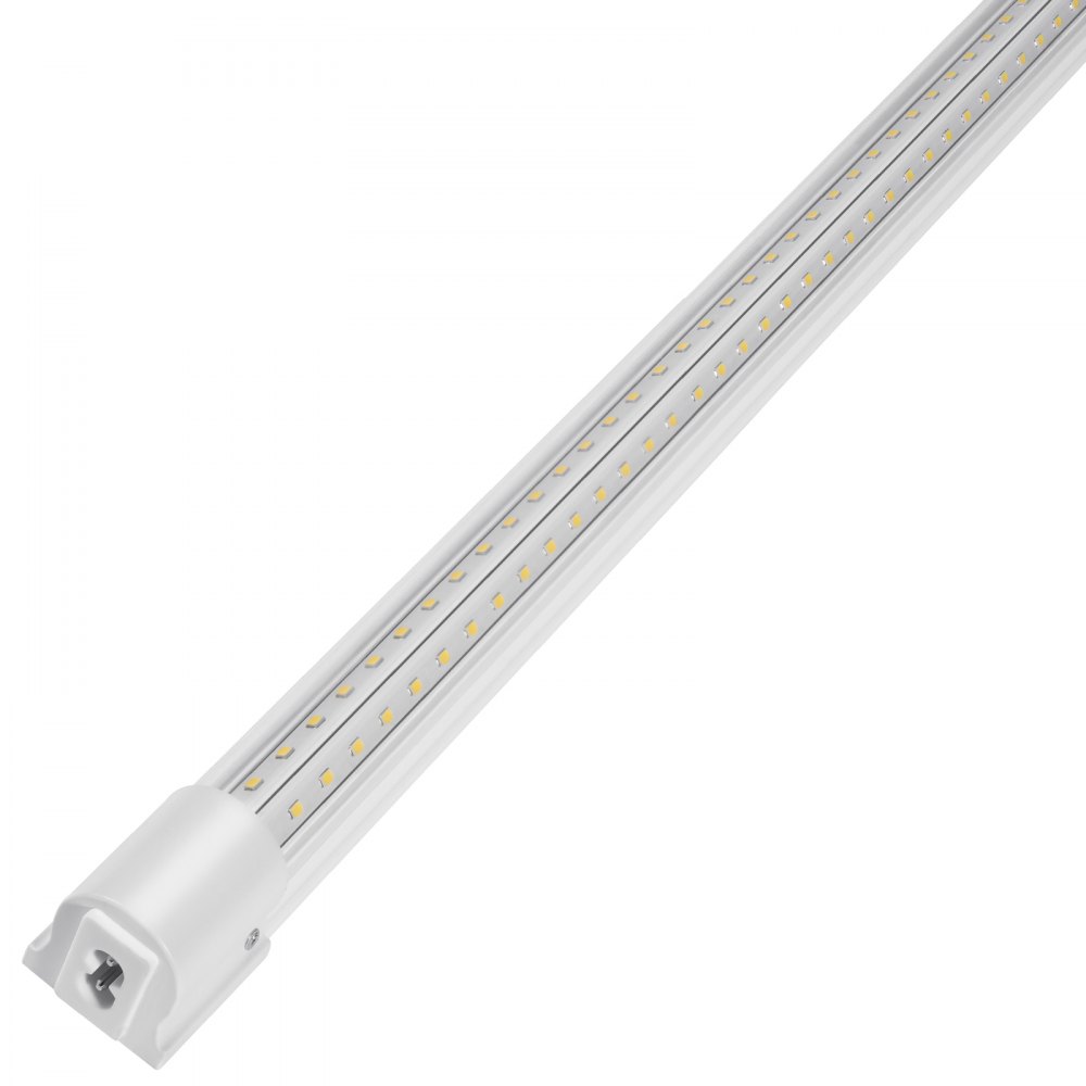 VEVOR 10 Pack LED Shop Light, 4 FT, 40W Linkable Shop Light Fixture, 6500 LM Ceiling Lights 59 in Power Cords with ON/OFF Switch 48 in Connector Cables, for Garage Warehouse Home Workkshop and Office
