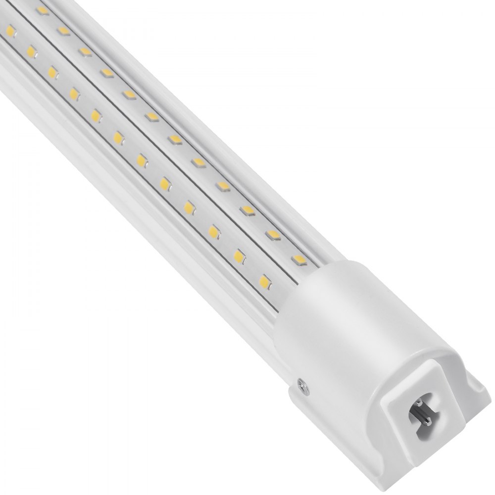 VEVOR 10 Pack LED Shop Light, 4 FT, 40W Linkable Shop Light Fixture, 6500 LM Ceiling Lights 59 in Power Cords with ON/OFF Switch 48 in Connector Cables, for Garage Warehouse Home Workkshop and Office