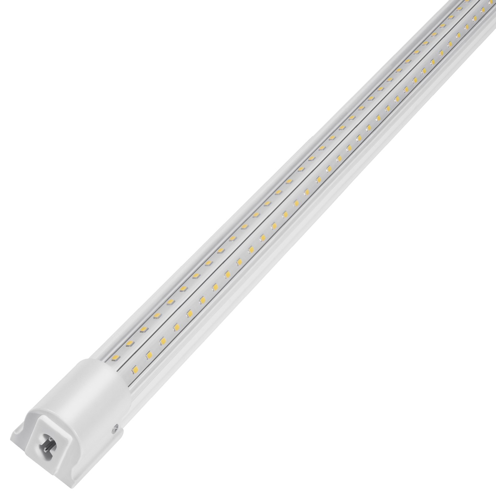 VEVOR 10 Pack LED Shop Light, 4 FT, 40W Linkable Shop Light Fixture, 6500 LM Ceiling Lights 59 in Power Cords with ON/OFF Switch 48 in Connector Cables, for Garage Warehouse Home Workkshop and Office
