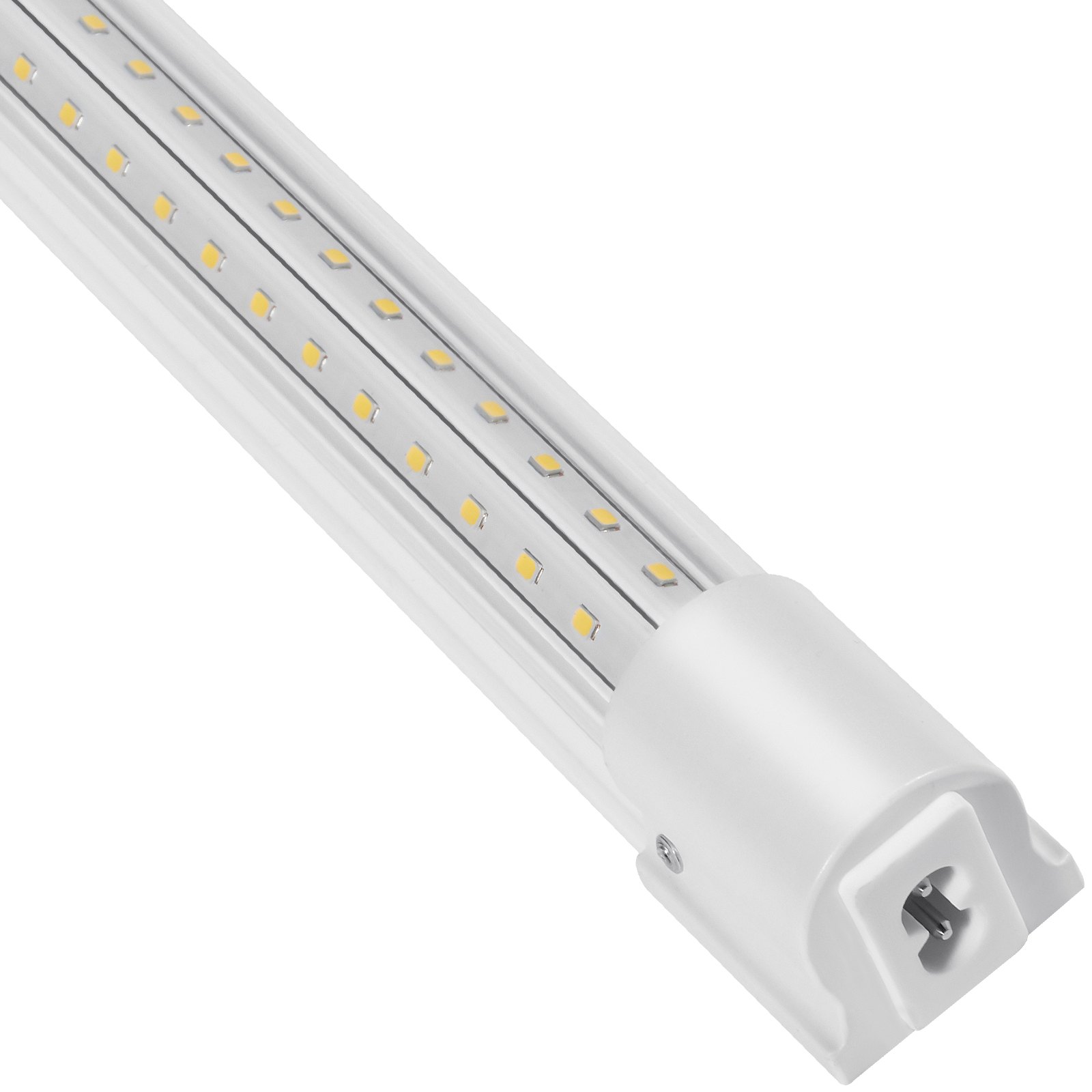 VEVOR 10 Pack LED Shop Light, 4 FT, 40W Linkable Shop Light Fixture, 6500 LM Ceiling Lights 59 in Power Cords with ON/OFF Switch 48 in Connector Cables, for Garage Warehouse Home Workkshop and Office
