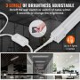 VEVOR 10 Pack LED Shop Light, 8 FT, 80W Linkable Shop Light Fixture, 10000 LM Ceiling Lights 59 in Power Cords with ON/OFF Switch 48 in Connector Cables, for Garage Warehouse Home Workkshop and Office