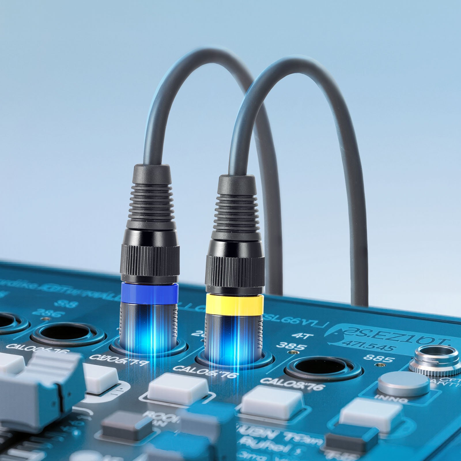 VEVOR XLR Cable 30.48 m, 2 Pack, Shielded Balanced DMX Male to Female Microphone Cables, Gold-Plated 3-Pin XLR Mic Speaker Cord Wire, for Stage Lighting, Microphones, Amplifier, Mixer, Speaker Systems