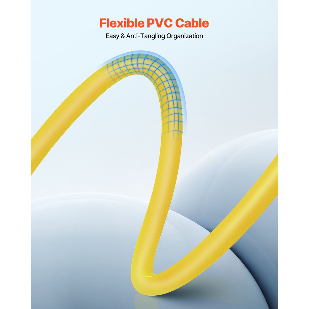 VEVOR XLR Cable 2 m, 10 Pack, Shielded Balanced DMX Male to Female Microphone Cables, Gold-Plated 3-Pin XLR Mic Speaker Cords Wires, for Stage Lighting, Microphones, Amplifier, Mixer, Speaker Systems