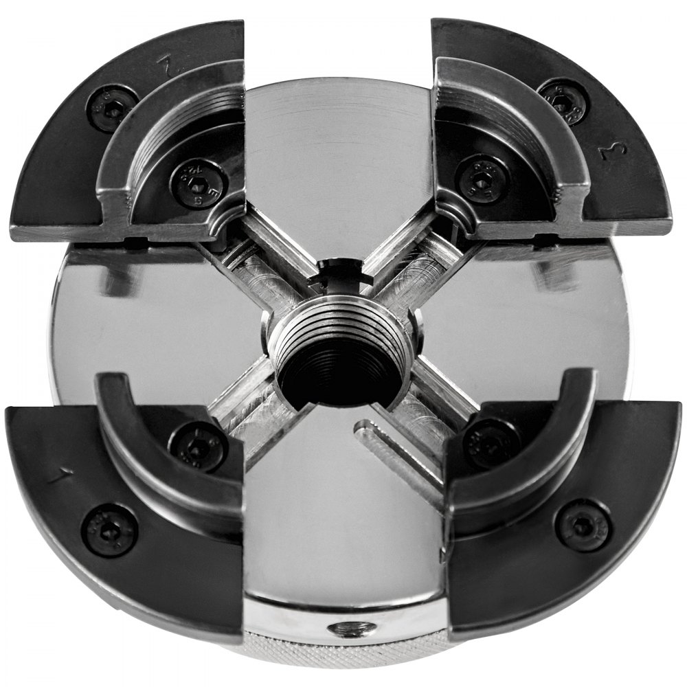 VEVOR Lathe Chuck, 4inch "C" Series Chuck Self-centering Independent 4 Jaws Mini Woodworking Lathe Chuck Wood Lathe Bowl Chuck