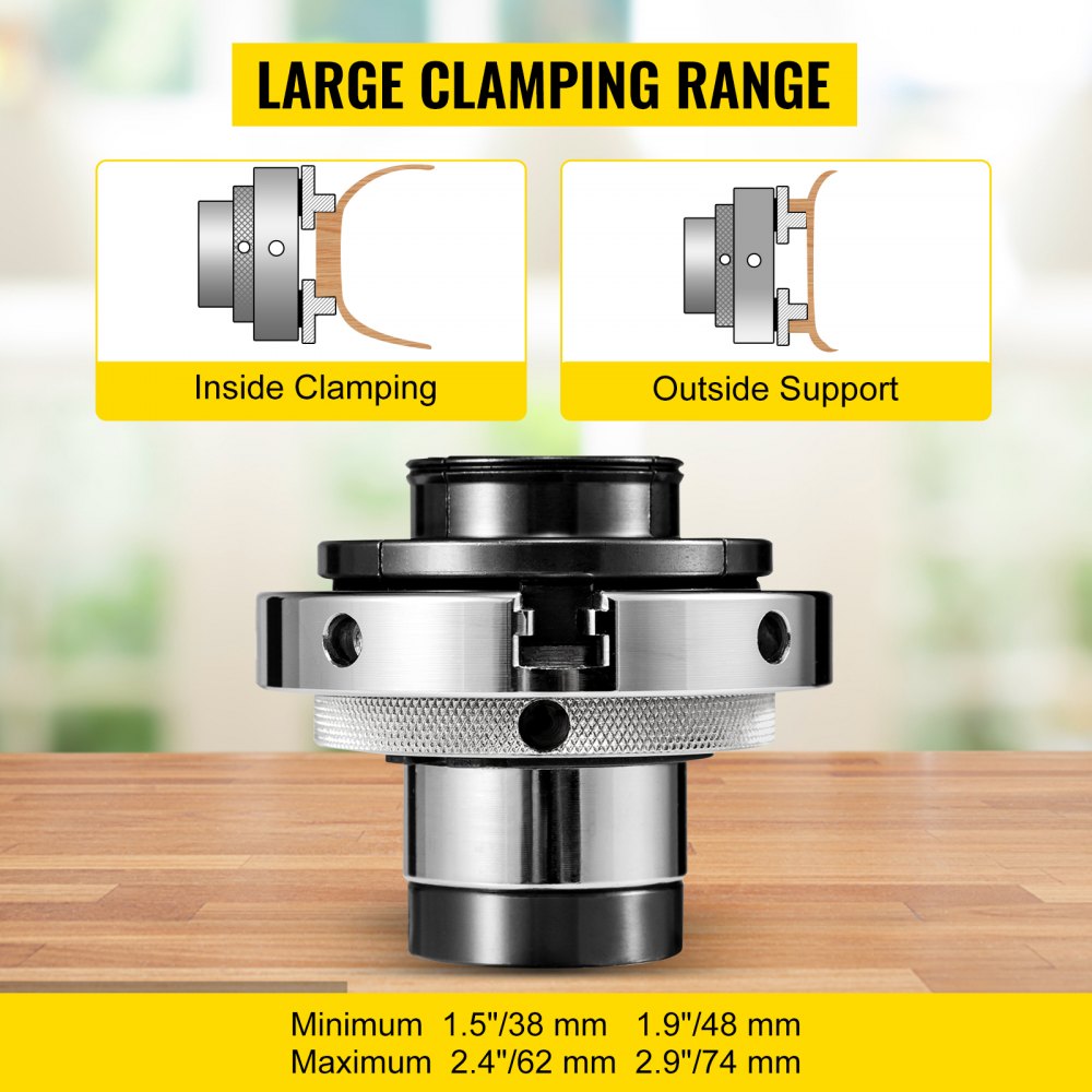 Lathe Chuck Self-centering Lathe Chuck 4-inch Nova Chuck for Woodworking