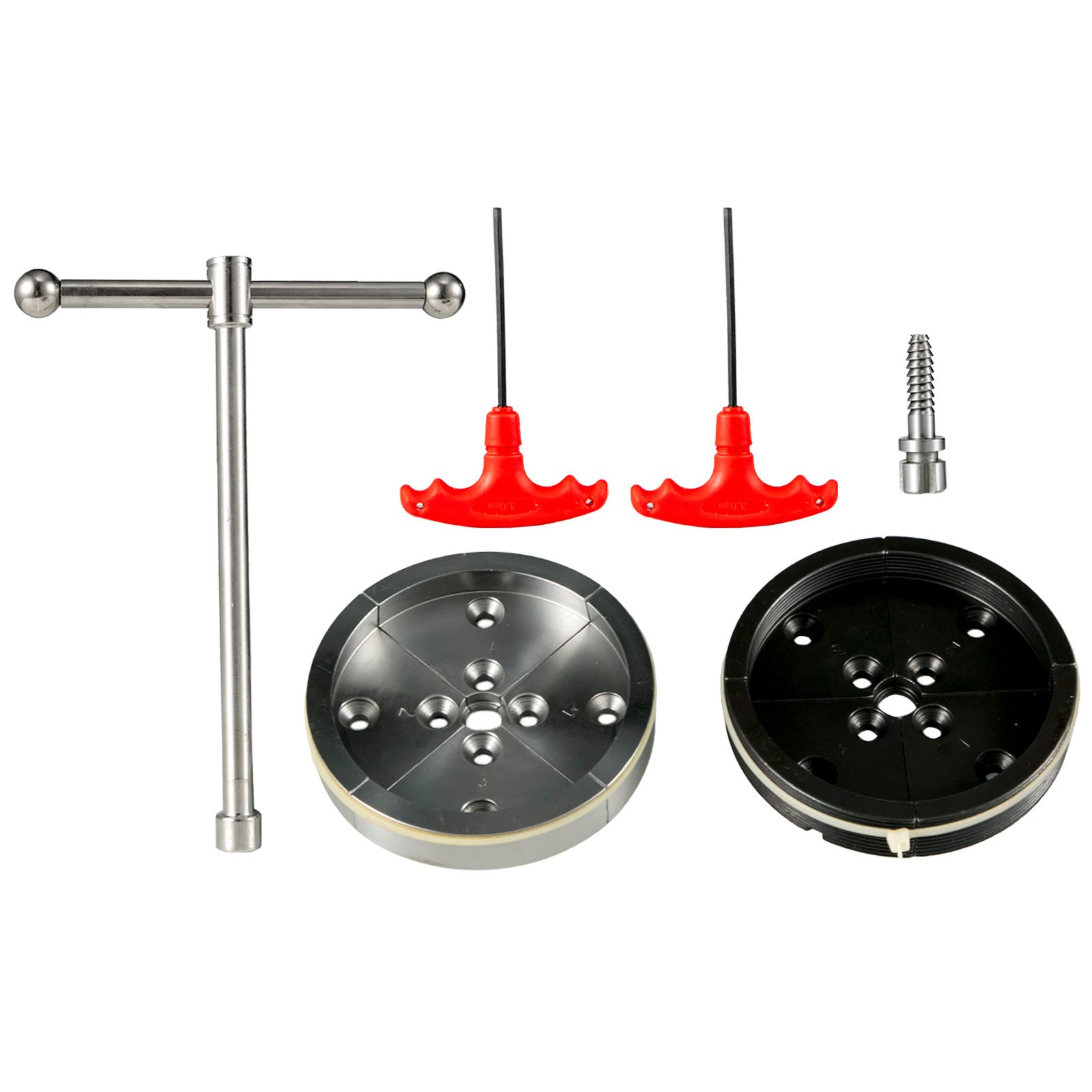 VEVOR Lathe Chuck 4-inch Woodturning Chuck 4 Jaws 1inch x 8TPI Thread Lathe Chucks Set Nova Lathe Chuck Wood Lathe Bowl Chuck with Set of Quality Accessories and A Case for Woodworking