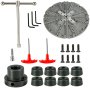 VEVOR Lathe Chuck 4-inch Woodturning Chuck 4 Jaws 1inch x 8TPI Thread Lathe Chucks Set Nova Lathe Chuck Wood Lathe Bowl Chuck with Set of Quality Accessories Bevel Gear and A Case for Woodworking
