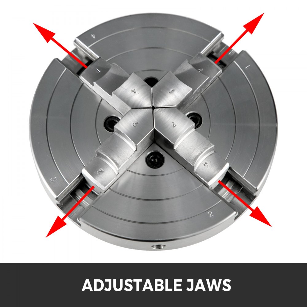 Portabrocas de torno de 6 ", autocentrante, 150mm, 4 mordazas para fresadora CNC