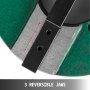 8" 3 Jaw Welding Table Chucks Semi-steel WP-200 200mm Reversible Self-centering