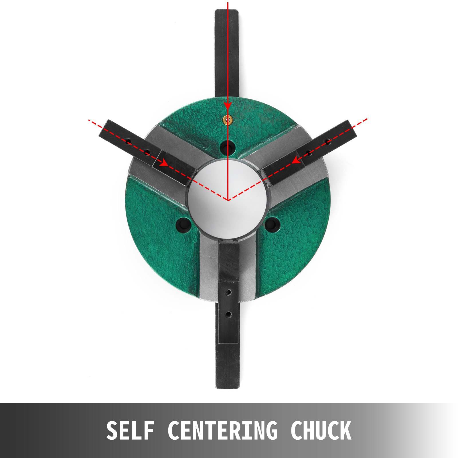 8" 3 Jaw Welding Table Chucks Semi-steel WP-200 200mm Reversible Self-centering