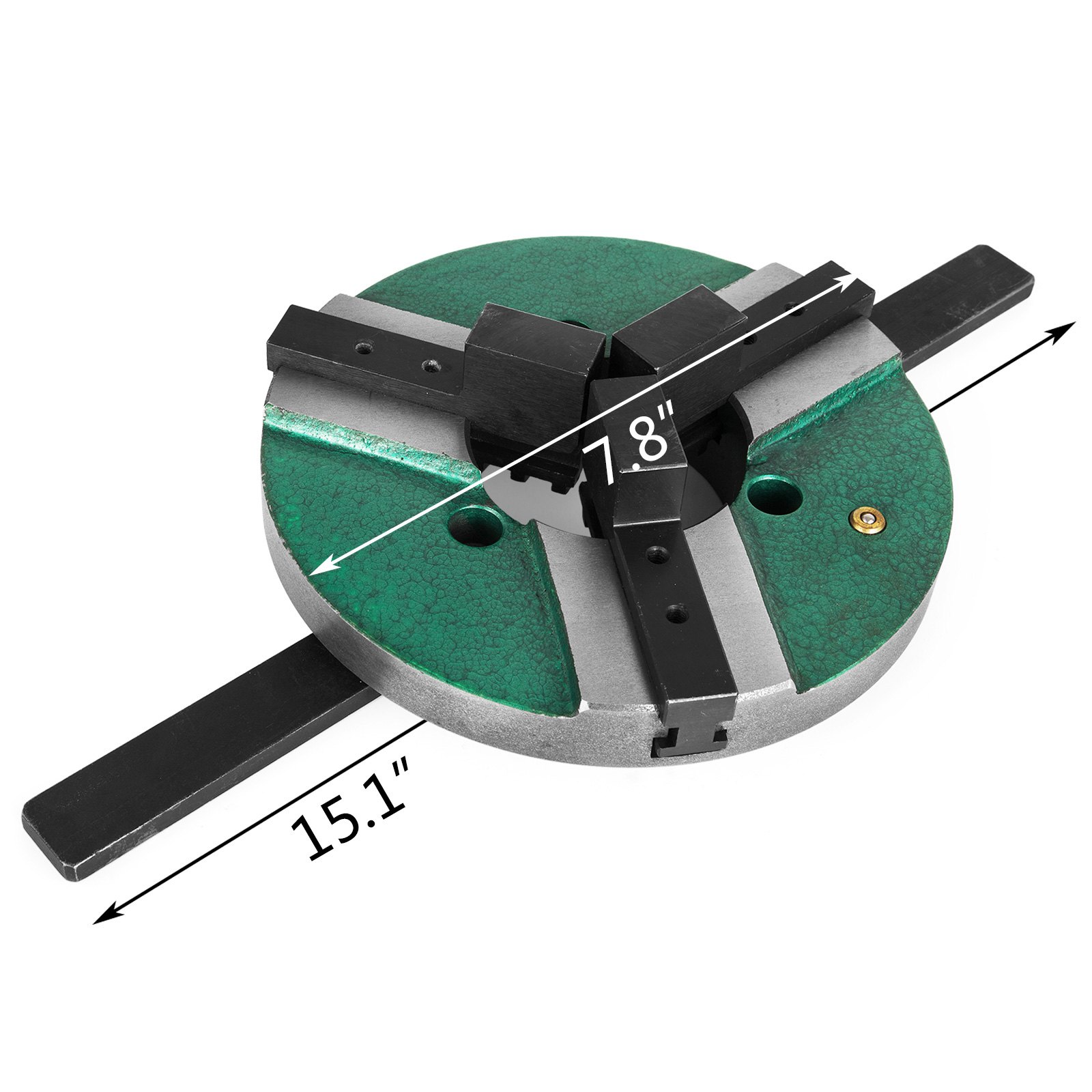 8" 3 Jaw Welding Table Chucks Semi-steel WP-200 200mm Reversible Self-centering