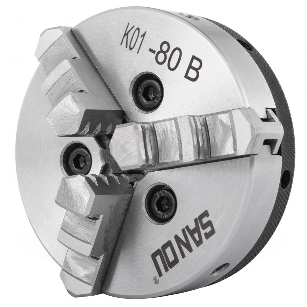 K01-80b 80mm 3" 3 Jaw Lathe Chuck Reversable Milling Accuracy Repeatability